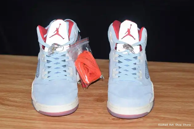 Kicked Out Shoe Store Air 5 CI1899-400 JSP Ice Jordan x Blue Trophy Room 0509